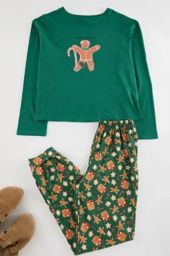 Trendyol Conjunto pijama Galleta jengibre Navidad^Mujer Pijamas