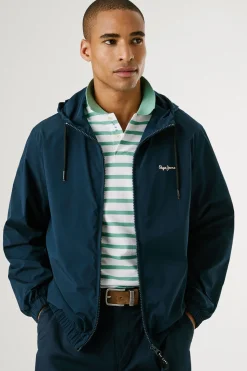 Pepe Jeans Cortavientos con logo en el pecho.^Hombre Cazadoras