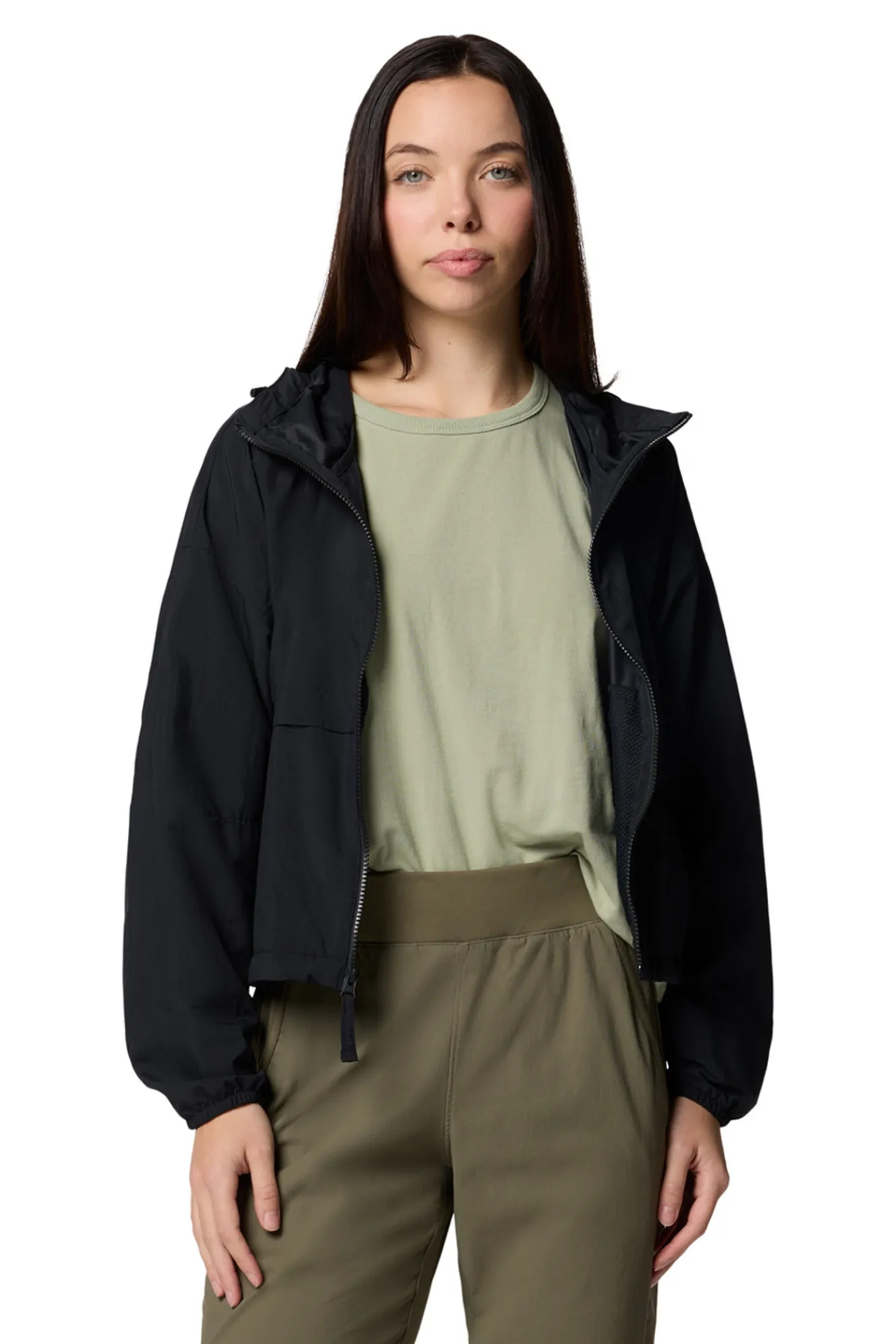 Columbia Cortavientos corto con capucha^Mujer Chaquetas