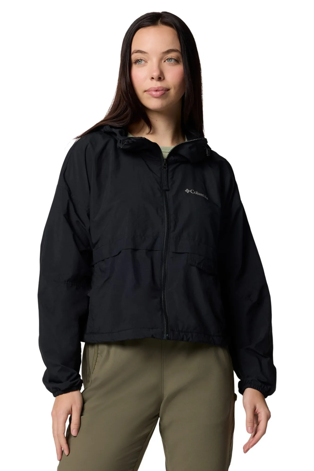 Columbia Cortavientos corto con capucha^Mujer Chaquetas