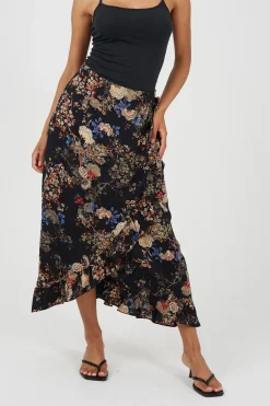 Brave Soul Falda con estampado floral^Mujer Faldas