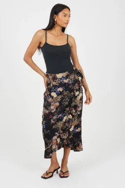 Brave Soul Falda con estampado floral^Mujer Faldas