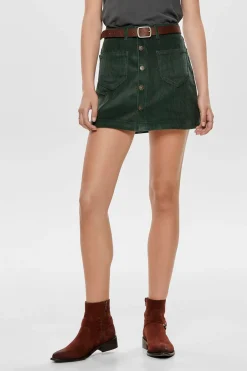 Only Falda corta de pana^Mujer Faldas