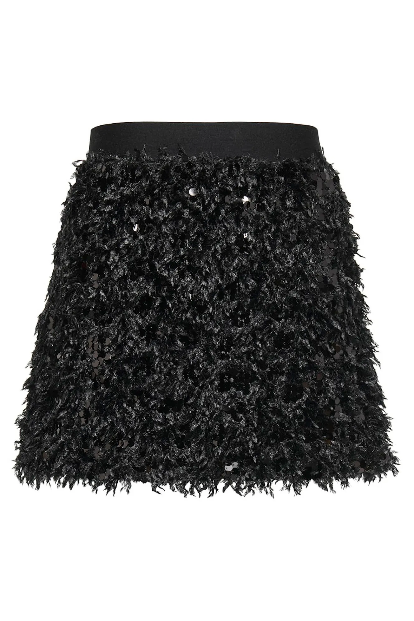 Only Falda corta de plumas y lentejuelas^Mujer Faldas