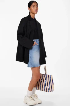 Pieces Falda corta denim^Mujer Faldas