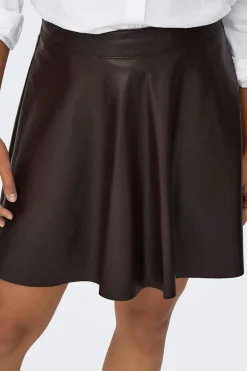 Only Falda corta piel vegana^Mujer Faldas