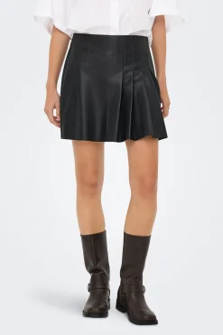 Only Falda corta polipiel^Mujer Faldas