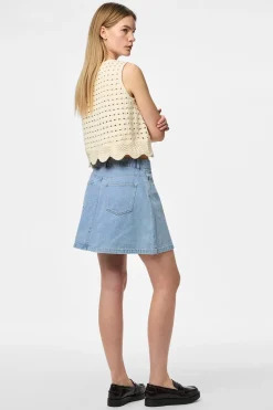 Pieces Falda corta vaquera^Mujer Faldas