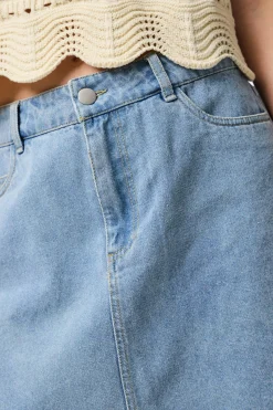 Pieces Falda corta vaquera^Mujer Faldas