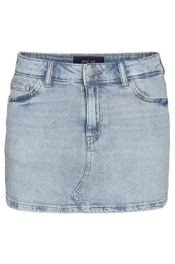 Noisy May Falda corta vaquera con efecto desgastado^Mujer Faldas