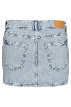 Noisy May Falda corta vaquera con efecto desgastado^Mujer Faldas