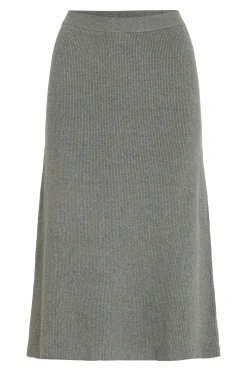 Vila Falda de punto canal&eacute; midi^Mujer Faldas|Basic Bar