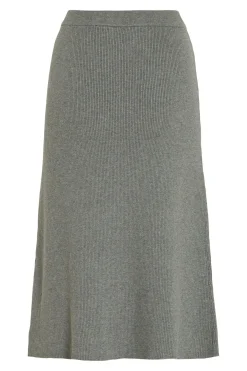 Vila Falda de punto canal&eacute; midi^Mujer Faldas|Basic Bar