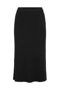 Vila Falda de punto canal&eacute; midi^Mujer Faldas|Basic Bar