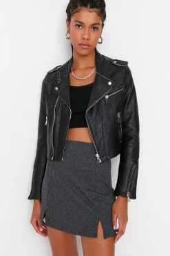 Trendyol Falda de punto mini^Mujer Faldas