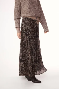 Slowlove Falda estampada con gomas^Mujer Faldas