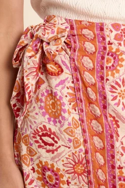 Molly Bracken Falda larga con estampado y lazada^Mujer Faldas