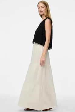 Pieces Falda larga de algod&oacute;n^Mujer Faldas