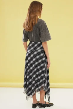 Trendyol Falda larga detalle encaje^Mujer Faldas