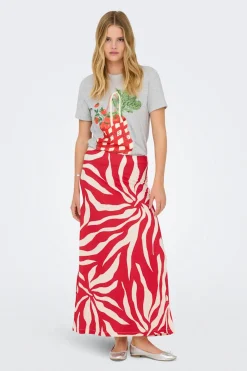 Only Falda larga estampado floral^Mujer Faldas