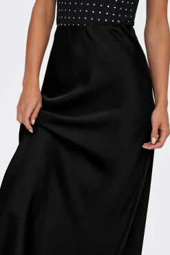 Only Falda larga sat&eacute;n^Mujer Faldas