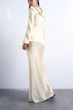 Topshop Falda larga satinada.^Mujer Faldas|Total Look