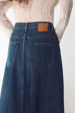 Slowlove Falda Larga Vaquera^Mujer Faldas