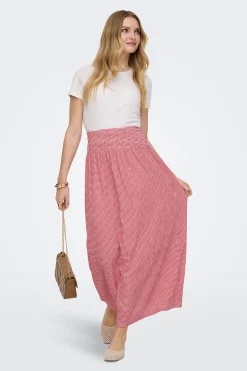 Only Falda larga vichy^Mujer Faldas|Total Look