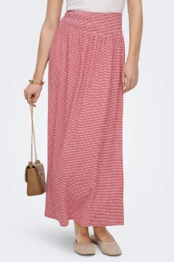 Only Falda larga vichy^Mujer Faldas|Total Look