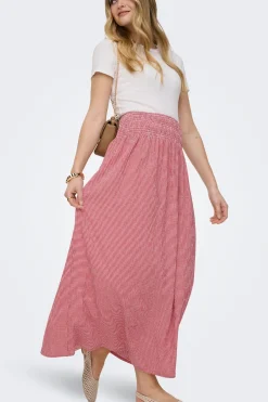 Only Falda larga vichy^Mujer Faldas|Total Look