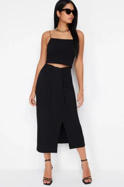 Trendyol Falda maxi abertura^Mujer Faldas