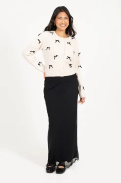 Brave Soul Falda maxi con malla^Mujer Faldas