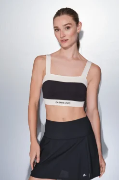 Dash and Stars Falda microfibra negra malla interior^Mujer Deporte