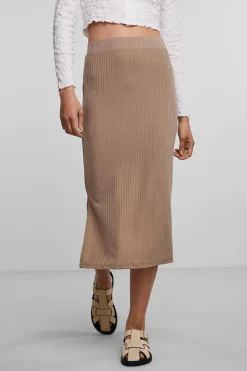 Pieces Falda midi^Mujer Faldas