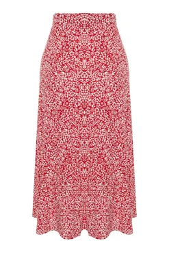 Trendyol Falda midi abertura^Mujer Faldas