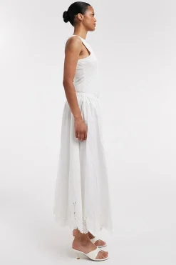 Topshop Falda midi bordado ingl&eacute;s^Mujer Faldas