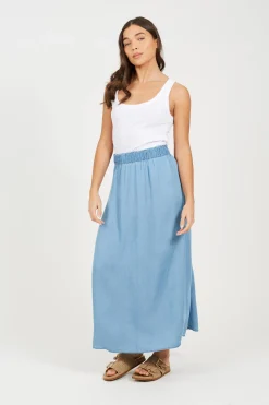 Brave Soul Falda midi con cintura el&aacute;stica^Mujer Faldas