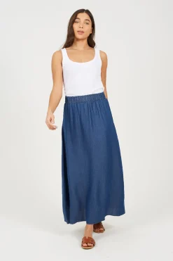 Brave Soul Falda midi con cintura el&aacute;stica^Mujer Faldas