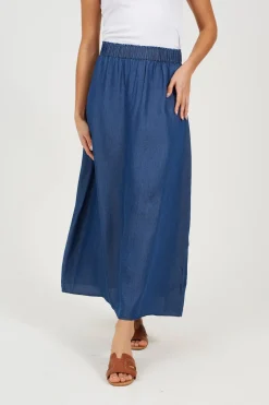 Brave Soul Falda midi con cintura el&aacute;stica^Mujer Faldas