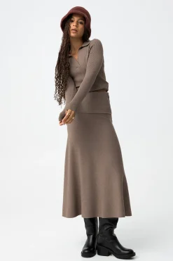 Tiffosi Falda midi de canal&eacute;^Mujer Faldas