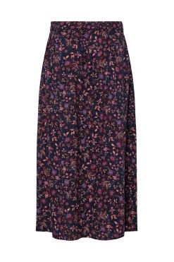 Pieces Falda midi de flores^Mujer Faldas