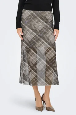 Only Falda midi de gasa^Mujer Faldas