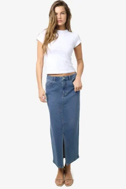 Noisy May Falda midi denim^Mujer Faldas