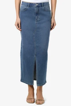 Noisy May Falda midi denim^Mujer Faldas