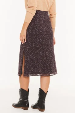 System Action Falda midi estampado floral peque&ntilde;o^Mujer Faldas