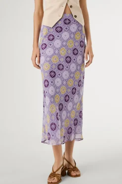 Pepe Jeans Falda midi fluida con estampado.^Mujer Faldas