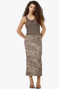 Noisy May Falda midi leopardo cinturilla^Mujer Faldas