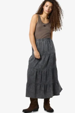 Noisy May Falda midi panelada washed^Mujer Faldas