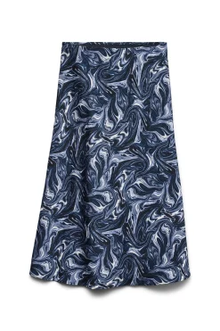 Vero Moda Falda midi satinada^Mujer Faldas