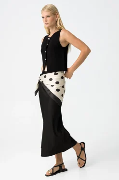 Tiffosi Falda Midi Satinada^Mujer Faldas